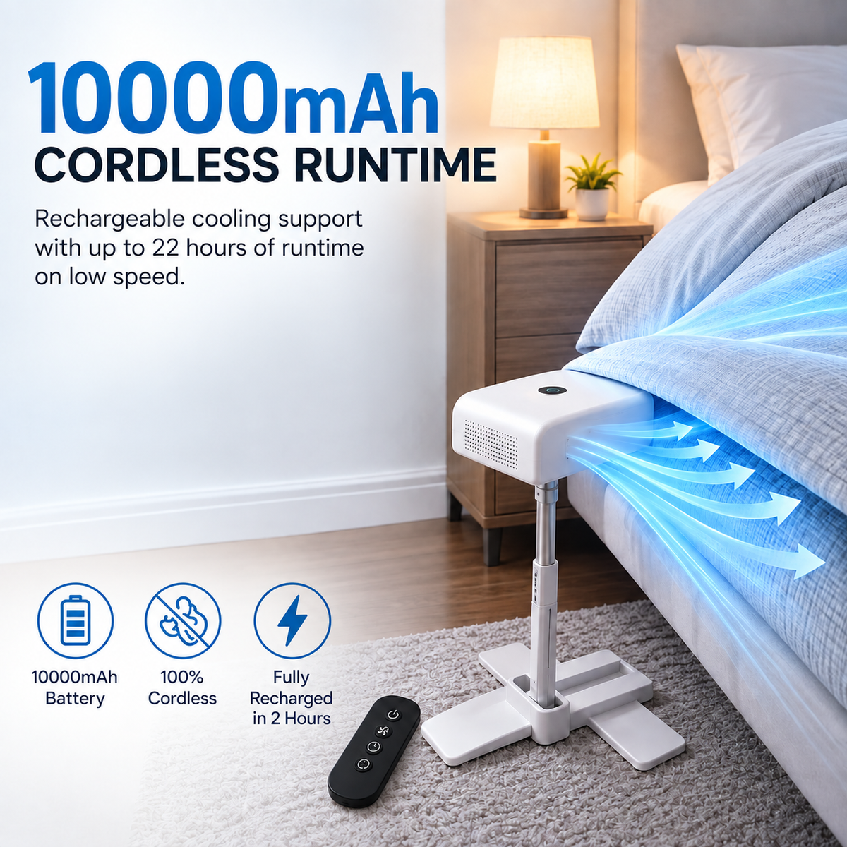 SleepBreeze™ Bed Cooling Fan