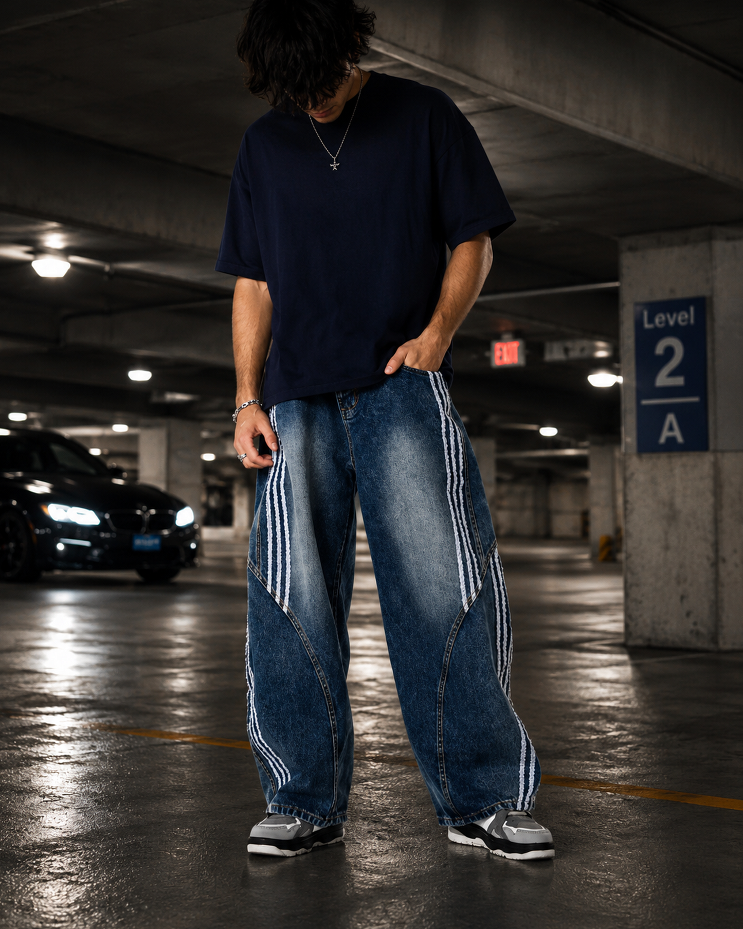 Offset Denim Jeans (Unisex)