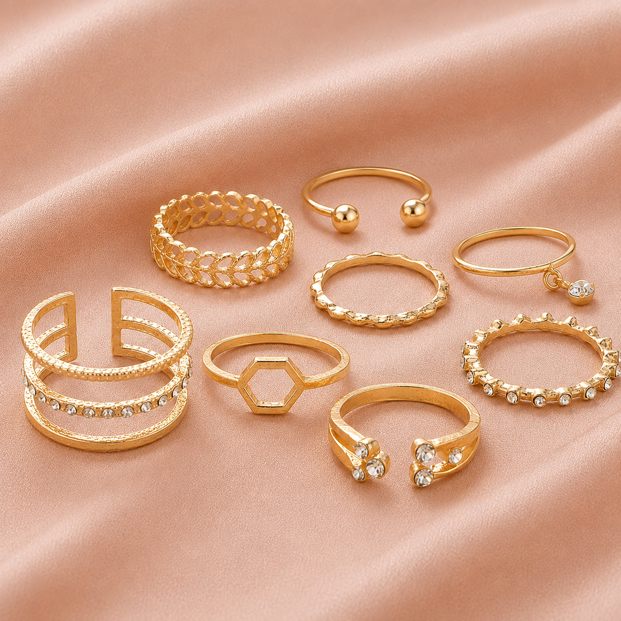 Valencia 8-Piece Ring Collection